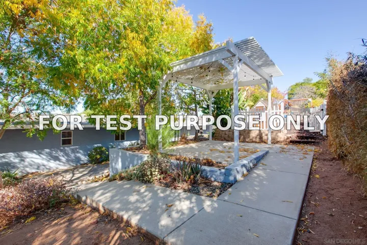 Demo/Test Data 2636 Miller Ave, Escondido, CA 92029