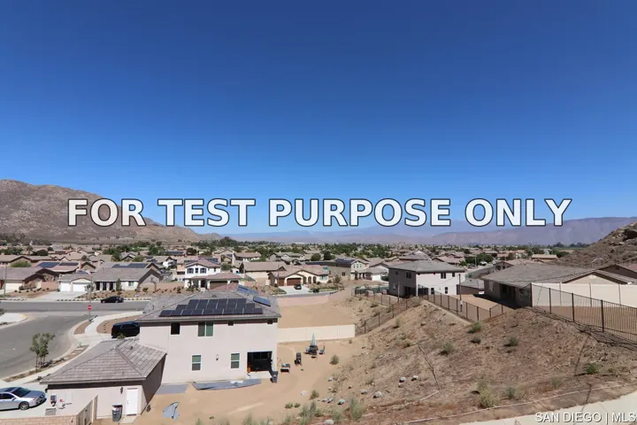 Demo/Test Data 5404 Viewstone CT, Hemet, CA 92545