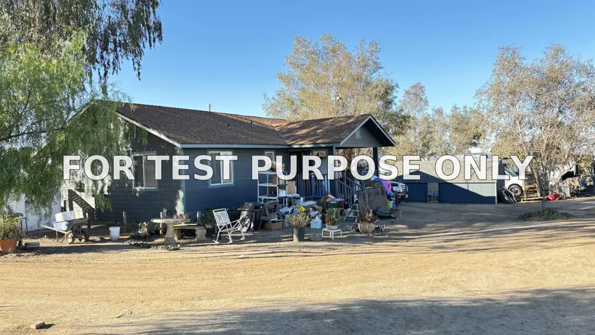 Demo/Test Data 1030 Harris Ranch Rd. Unit 0, Potrero, CA 91963