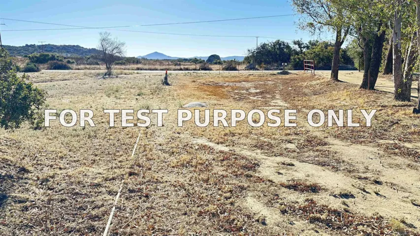 Demo/Test Data 1030 Harris Ranch Rd. Unit 0, Potrero, CA 91963