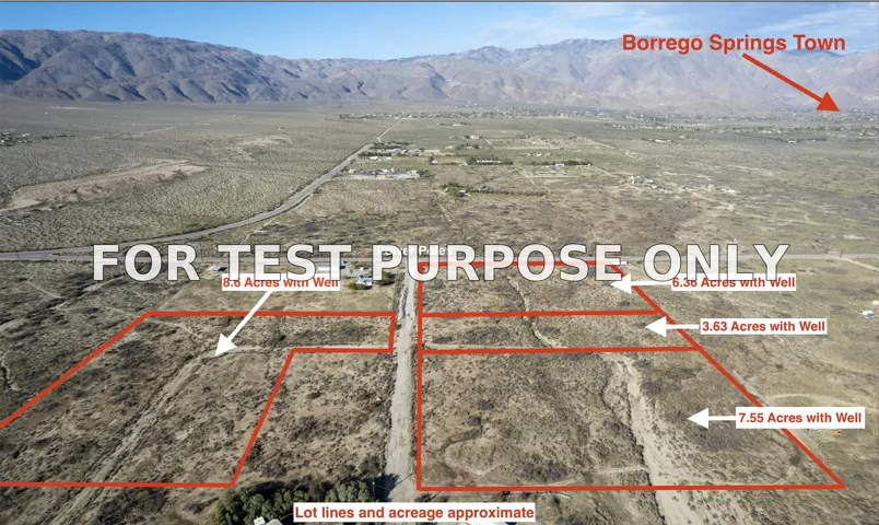 Demo/Test Data Yaqui Pass Rd Unit 0, Borrego Springs, CA 92004
