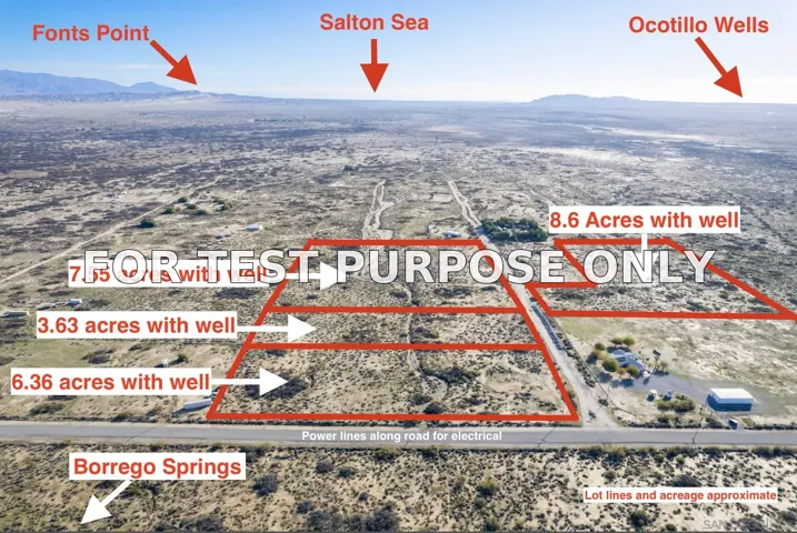 Demo/Test Data Yaqui Pass Rd Unit 0, Borrego Springs, CA 92004