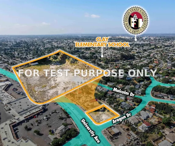 Demo/Test Data 6540 University Ave Unit 1, San Diego, CA 92115