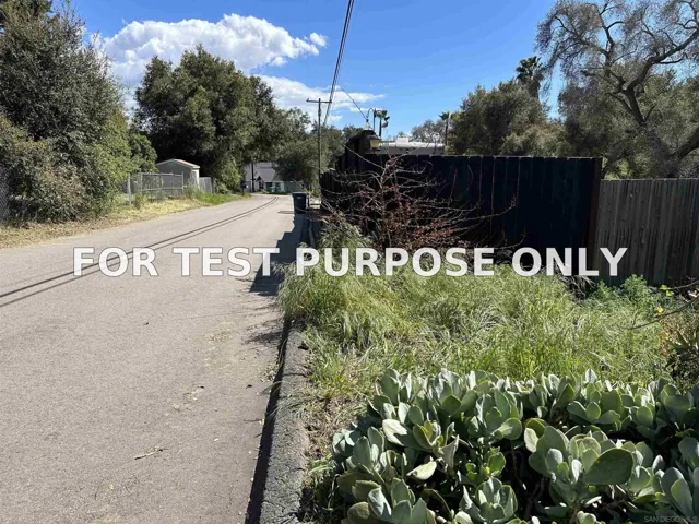 Demo/Test Data Willow Ln Unit S 1/2 LOT 10 of Block 8, Escondido, CA 92026
