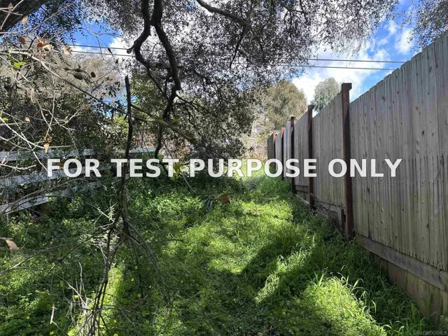Demo/Test Data Willow Ln Unit S 1/2 LOT 10 of Block 8, Escondido, CA 92026
