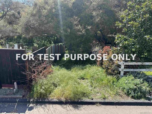 Demo/Test Data Willow Ln Unit S 1/2 LOT 10 of Block 8, Escondido, CA 92026