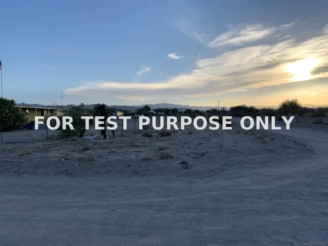 Demo/Test Data 947 Palo Verde Rd, Ocotillo, CA 92259