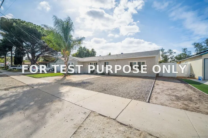 Demo/Test Data 9119 Gorge Ave, Santee, CA 92071