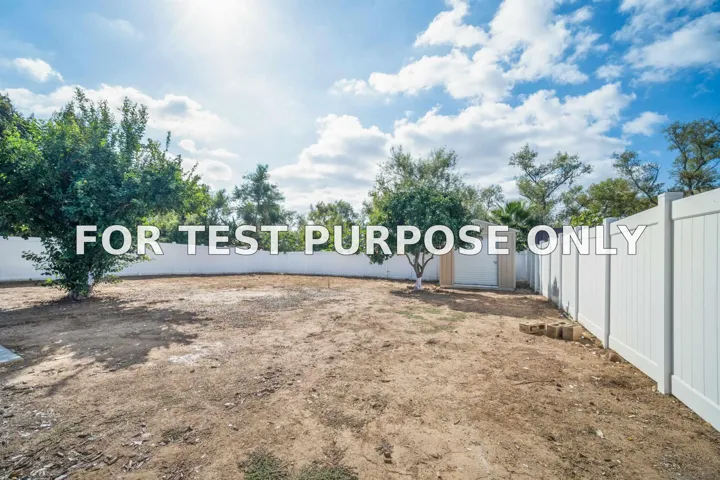 Demo/Test Data 9119 Gorge Ave, Santee, CA 92071