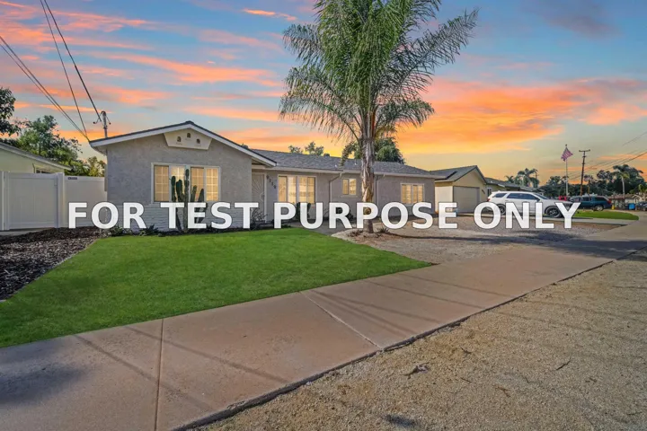 Demo/Test Data 9119 Gorge Ave, Santee, CA 92071