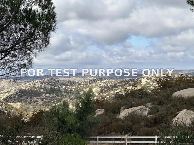 Demo/Test Data 41494 Rolling Hills Drive, Aguanga, CA 92536