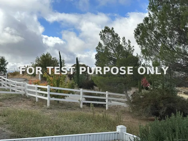 Demo/Test Data 41494 Rolling Hills Drive, Aguanga, CA 92536
