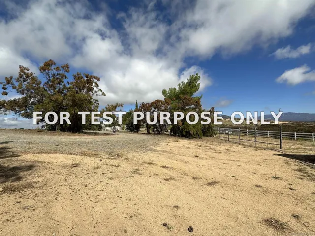 Demo/Test Data 41494 Rolling Hills Drive, Aguanga, CA 92536