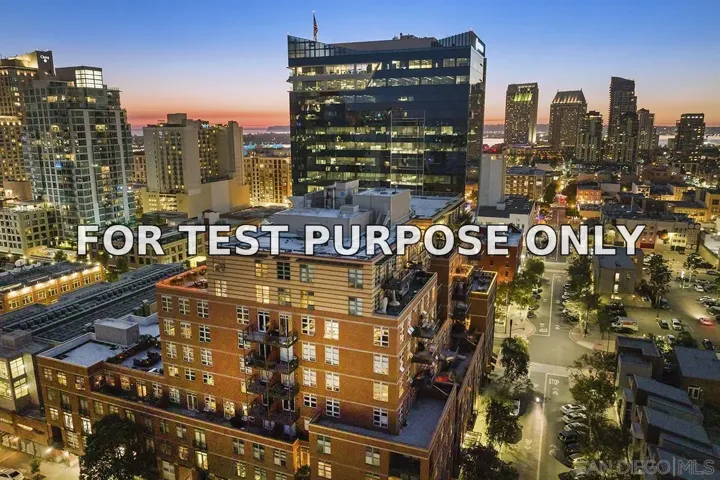 Demo/Test Data 877 Island Avenue Unit 1101, San Diego, CA 92101