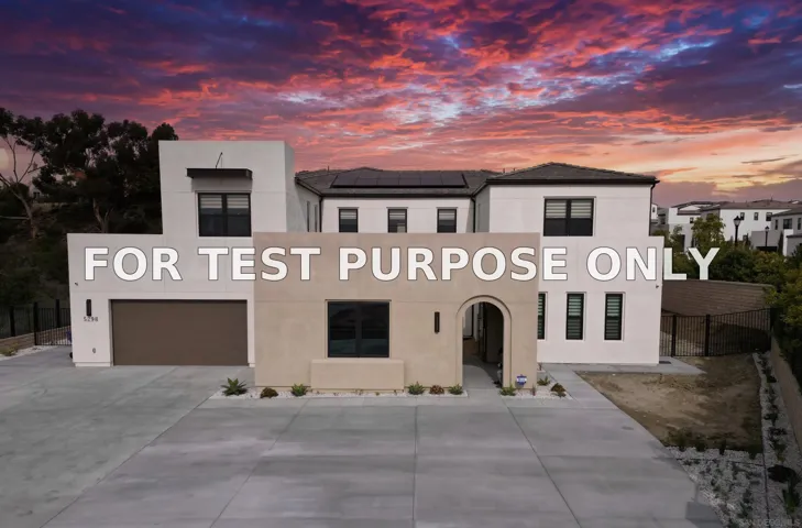 Demo/Test Data 5298 Coastal Sage Trails, San Diego, CA 92130