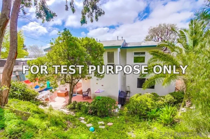 Demo/Test Data 3522 Quimby St, San Diego, CA 92106