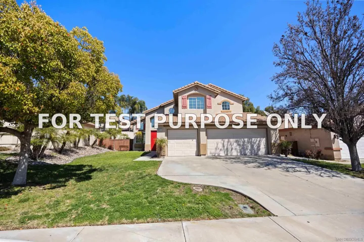 Demo/Test Data 24110 Colmar, Murrieta, CA 92562
