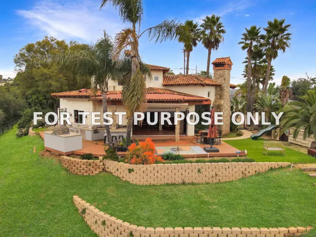 Demo/Test Data 31568 Cottontail Ln, Bonsall, CA 92003
