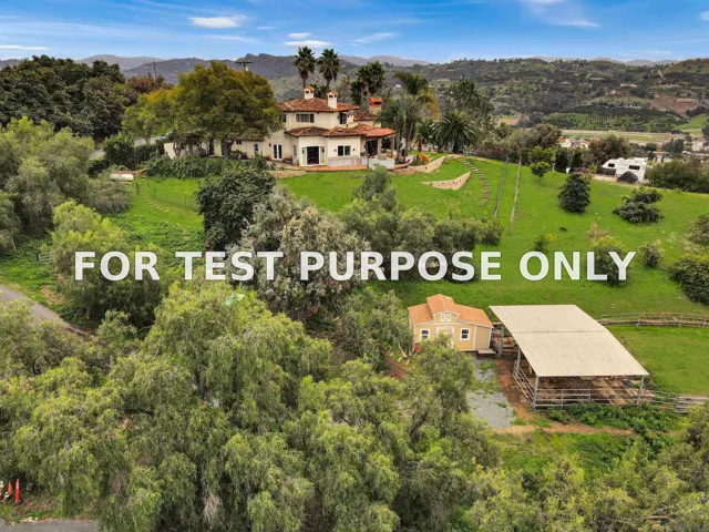 Demo/Test Data 31568 Cottontail Ln, Bonsall, CA 92003
