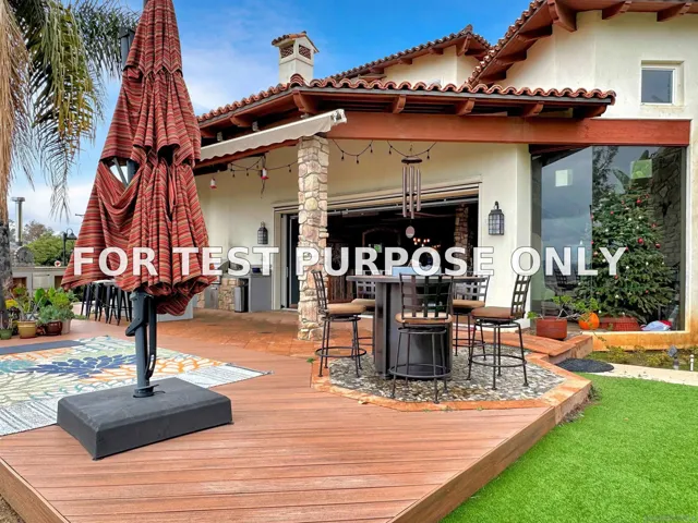 Demo/Test Data 31568 Cottontail Ln, Bonsall, CA 92003