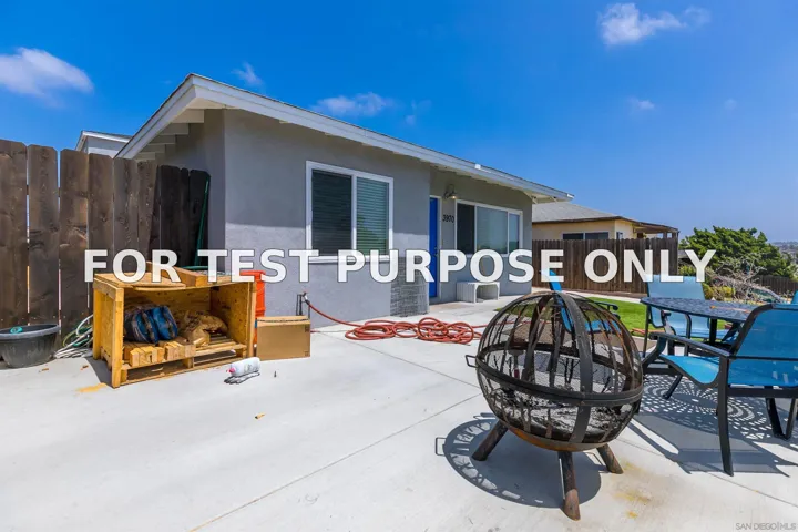 Demo/Test Data 3966 Teak Street, San Diego, CA 92113