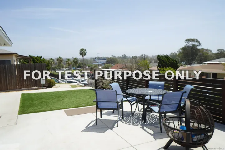 Demo/Test Data 3966 Teak Street, San Diego, CA 92113