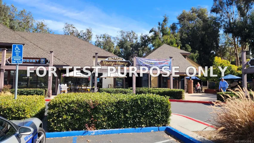 Demo/Test Data 4528 Bonita Road, Bonita, CA 91902