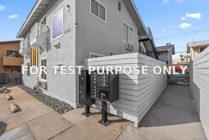 Demo/Test Data 1478 Hornblend St, San Diego, CA 92109