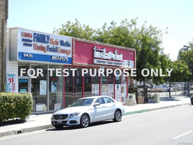 Demo/Test Data 6425 El Cajon Blvd, San Diego, CA 92115
