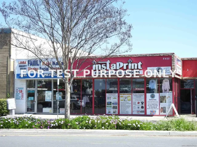 Demo/Test Data 6425 El Cajon Blvd, San Diego, CA 92115
