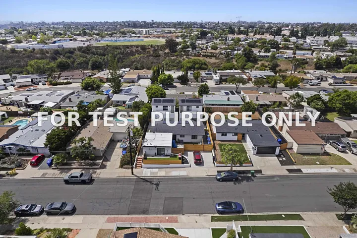 Demo/Test Data 3346 Lockwood Dr, San Diego, CA 92123