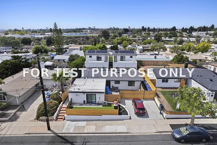 Demo/Test Data 3346 Lockwood Dr, San Diego, CA 92123