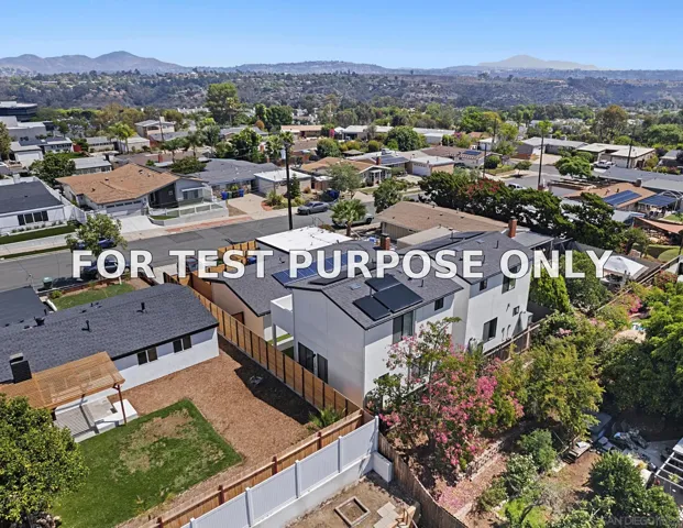 Demo/Test Data 3346 Lockwood Dr, San Diego, CA 92123