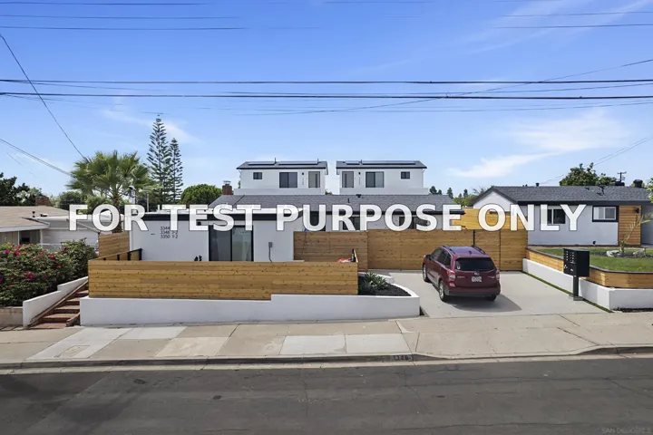 Demo/Test Data 3346 Lockwood Dr, San Diego, CA 92123