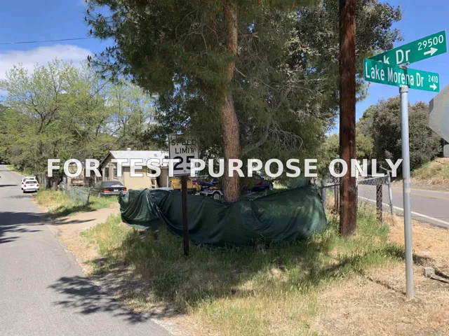 Demo/Test Data 2418 Lake Morena Drive, Campo, CA 91905