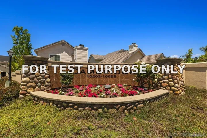 Demo/Test Data 10366 Rancho Carmel Dr, San Diego, CA 92128