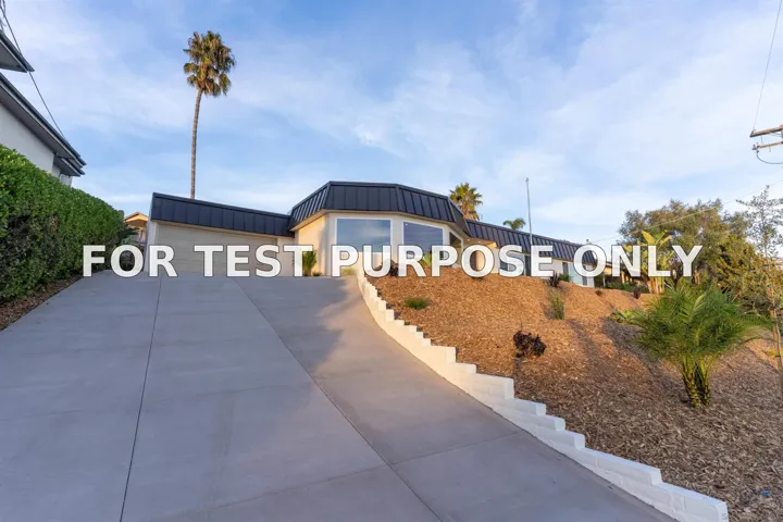 Demo/Test Data 6492 Dwane Ave, San Diego, CA 92120