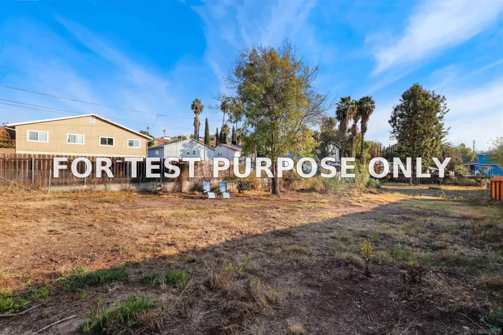 Demo/Test Data 9045 Rosedale Dr, Spring Valley, CA 91977
