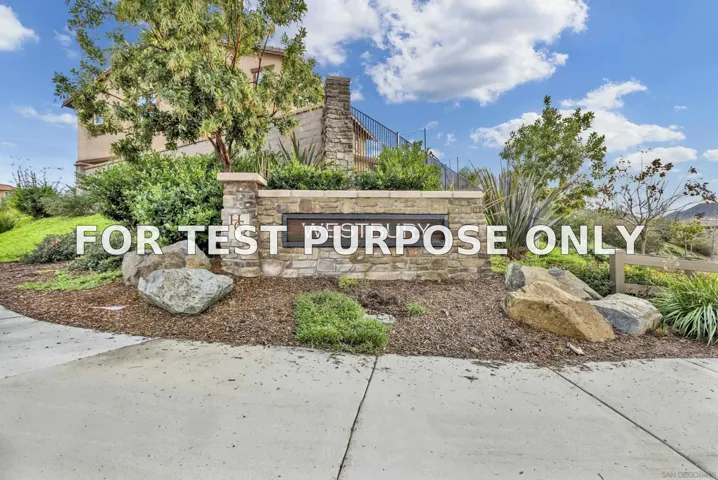 Demo/Test Data 333 Calabrese St, Fallbrook, CA 92028