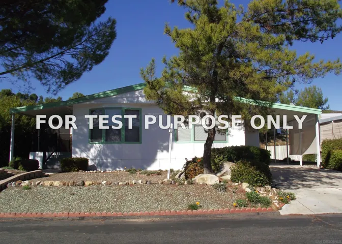 Demo/Test Data 35109 Highway 79 Unit SPC #193 / UNIT #192, Warner Springs, CA 92086