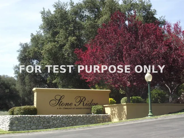 Demo/Test Data 35109 Highway 79 Unit SPC #193 / UNIT #192, Warner Springs, CA 92086