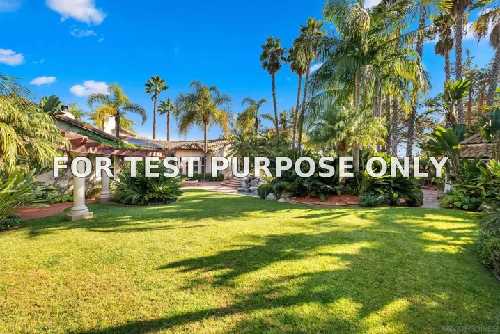 Demo/Test Data 17208 Holly Leaf Ct, San Diego, CA 92127