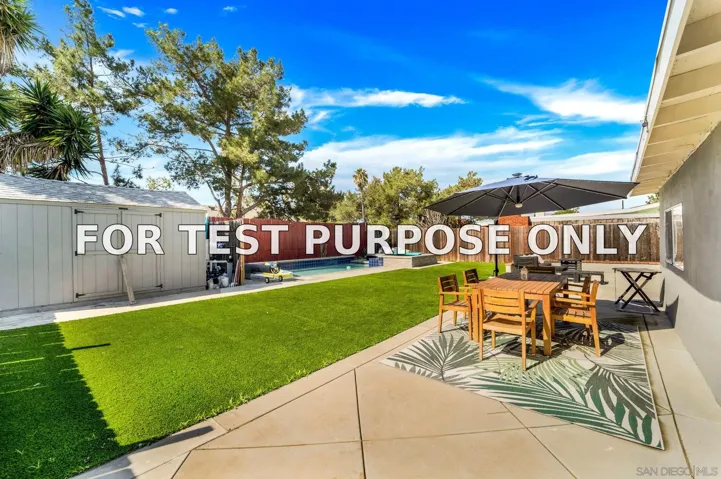 Demo/Test Data 3980 Mount Abraham Ave, San Diego, CA 92111