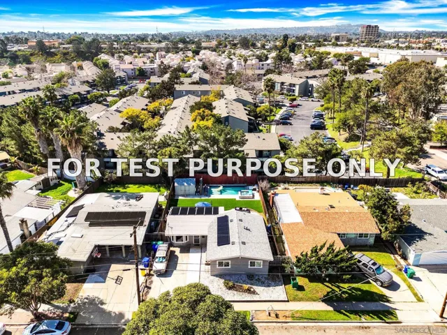 Demo/Test Data 3980 Mount Abraham Ave, San Diego, CA 92111