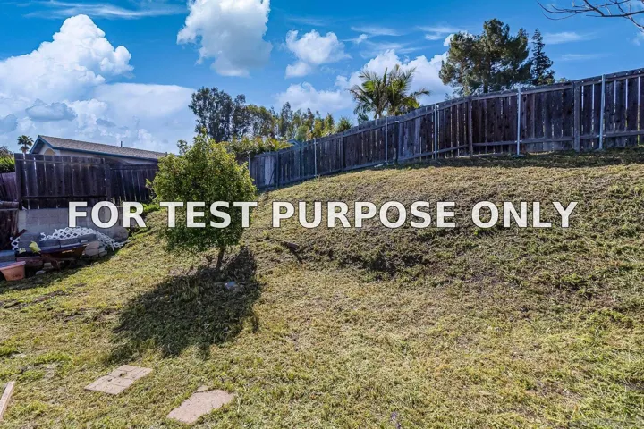 Demo/Test Data 8423 Prospect Ave, Santee, CA 92071