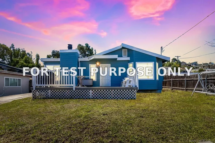 Demo/Test Data 8423 Prospect Ave, Santee, CA 92071