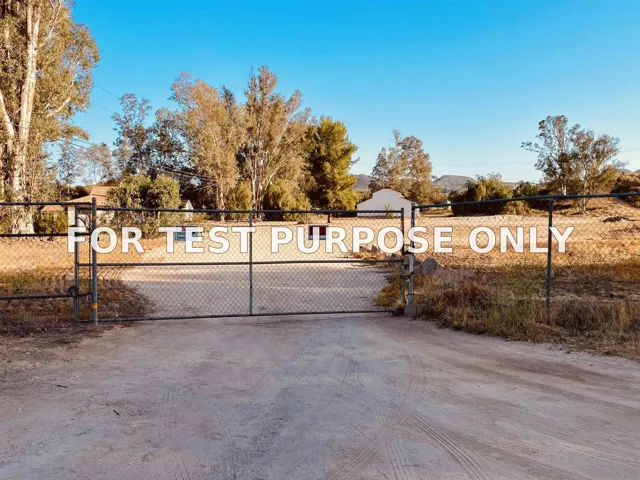 Demo/Test Data 26185 wickerd Road, Menifee, CA 92584