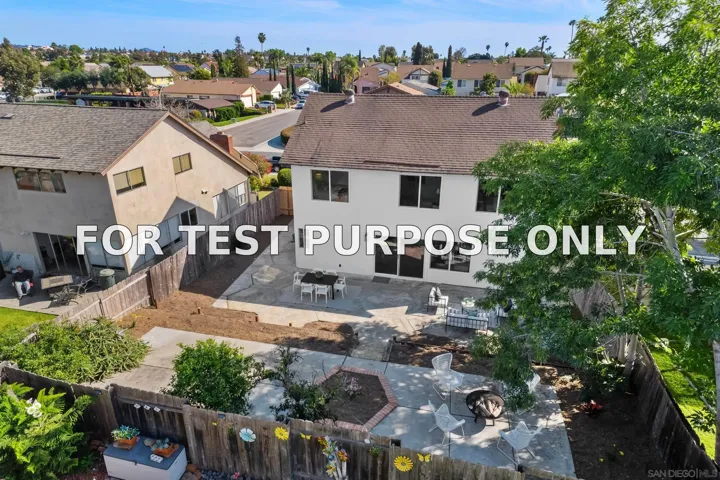 Demo/Test Data 8870 Arcturus Way, San Diego, CA 92126