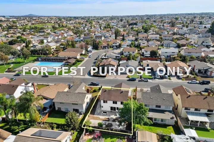 Demo/Test Data 8870 Arcturus Way, San Diego, CA 92126
