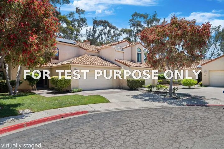 Demo/Test Data 4727 Oporto Place, San Diego, CA 92124